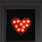 Northlight Seasonal Shimmering Red Heart Window Silhouette - image 3