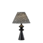 Adesso Dahlia Table Lamp with Pleated Navy/White Fabric Shade - image 1