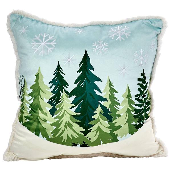 Harper Loft Snowy Woods Sherpa Decorative Pillow - 18x18