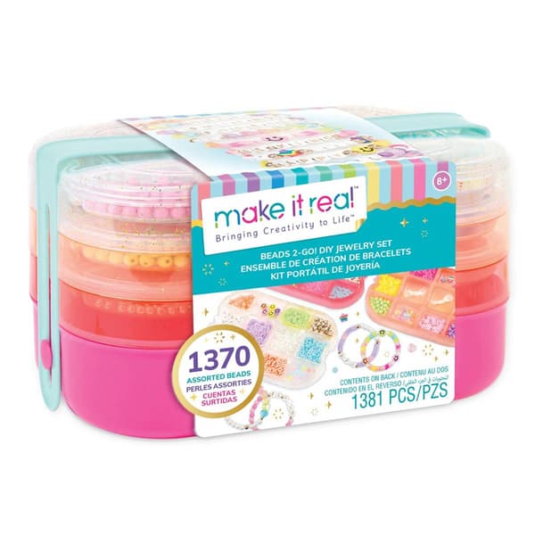 Make It Real Beads 2 Go DIY Jewelry Set - image 