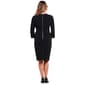 Womens Harper 241 Long Sleeve Crepe Tie Belt Sheath Dress - image 2