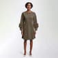 Womens Birch Long Sleeve Fur Trim Cuff Solid Sweater Dress - image 2