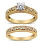 Haus of Brilliance 14kt. Gold Plated 1/5ctw. Diamond Bridal Set - image 3