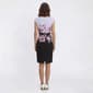 Petite Connected Apparel Color Block Floral Sheath Dress - image 2