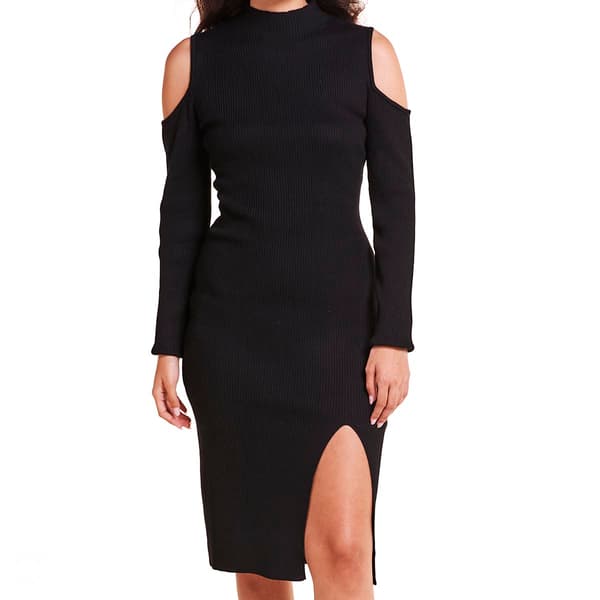 Juniors Madden Girl After Party Cold Shoulder Sweater Dress