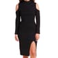 Juniors Madden Girl After Party Cold Shoulder Sweater Dress - image 3