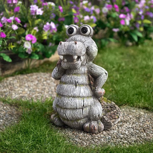 Northlight Seasonal Sassy Crocodile Garden Statue - image 