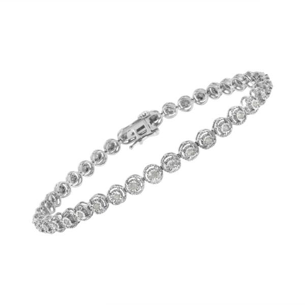 Haus of Brilliance 1/2ctw. Diamond Milgrain Style Link Bracelet