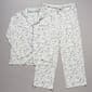 Womens White Orchid Butterfly Garden Long Sleeve Pajama Set - image 2