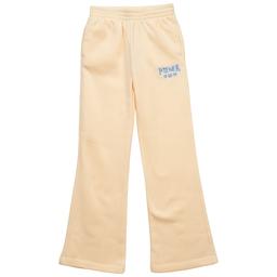 Girls (7-16) Puma(R) Fleece Lined Embroidered Logo Flared Pants