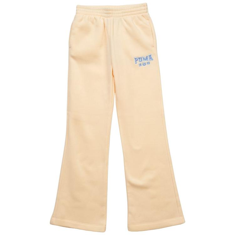 Girls (7-16) Puma(R) Fleece Lined Embroidered Logo Flared Pants