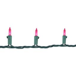 Northlight Seasonal 21.5ft. Pink Mini Christmas Light Set