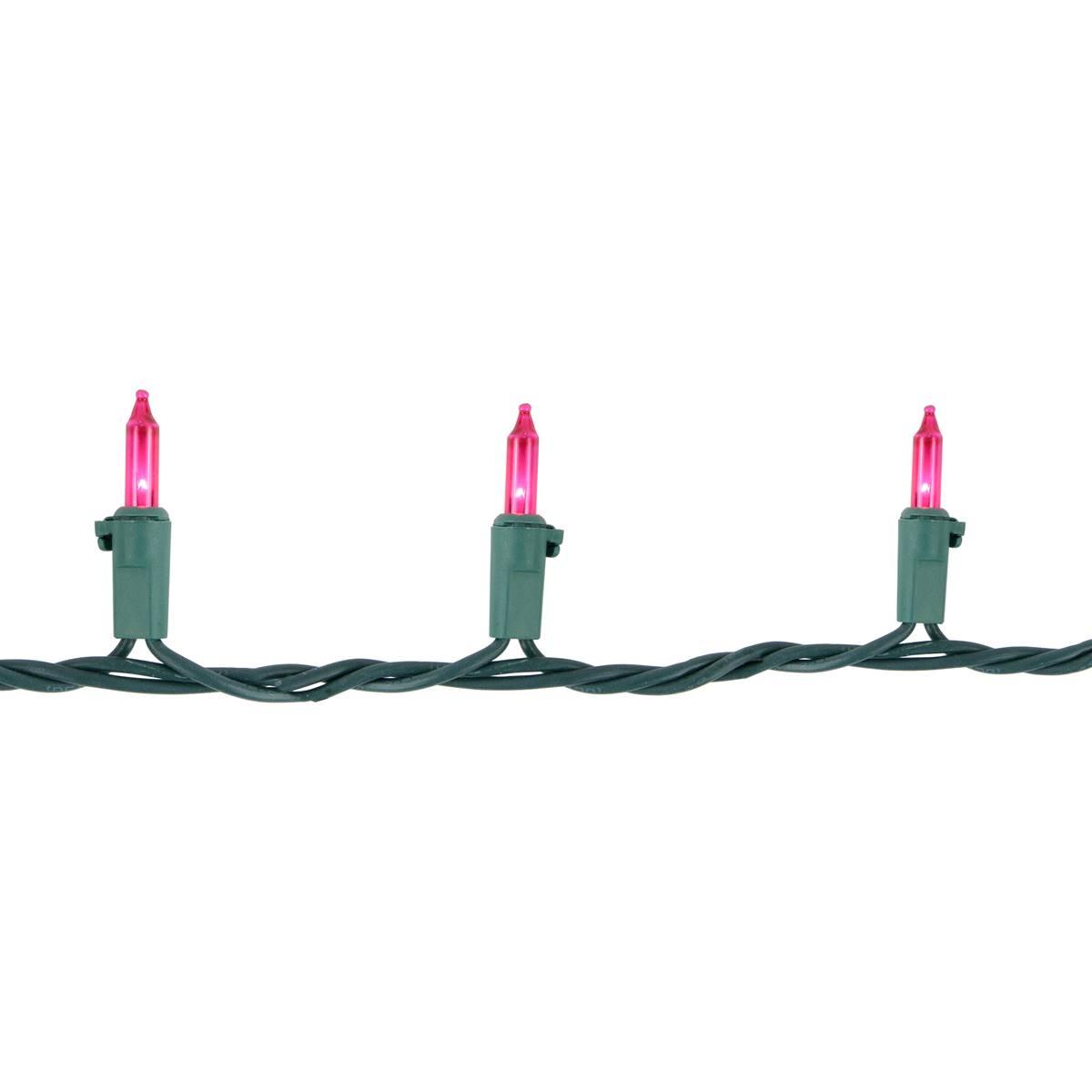 Northlight Seasonal 21.5ft. Pink Mini Christmas Light Set