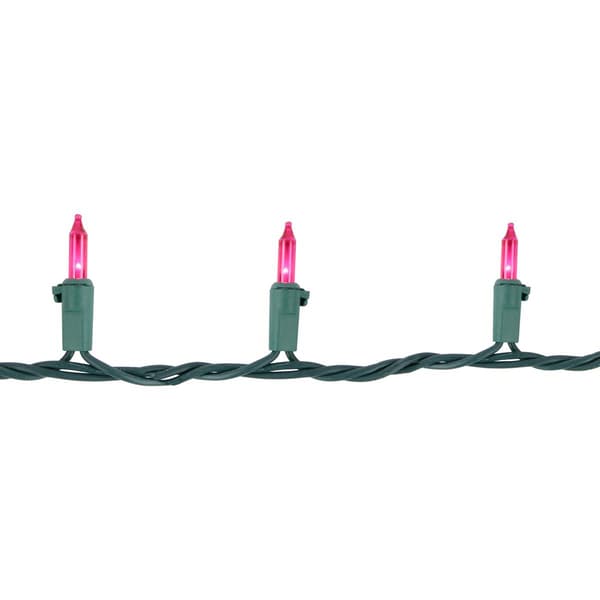 Northlight Seasonal 21.5ft. Pink Mini Christmas Light Set