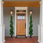 Northlight 5.5ft. Real Touch™ Pre-Lit Cedar Spiral Topiary Tree - image 2