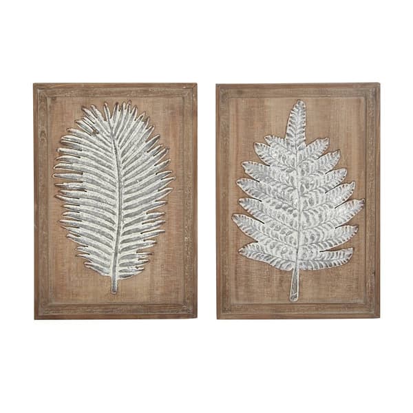 9th & Pike&#40;R&#41; Rectangular Wood and Metal Wall Decor - Set of 2 - image 