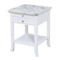 Convenience Concepts American Heritage Marble End Table - White - image 2