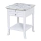 Convenience Concepts American Heritage Marble End Table - White - image 2