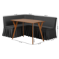 Baxton Studio Randolph 3pc. Fabric Upholstered Dining Nook Set - image 10