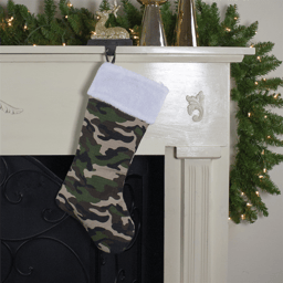 Northlight Camouflage Christmas Stocking with Cuff