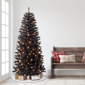 Puleo International 7ft. Pre-Lit Black Carson Pine Christmas Tree - image 3