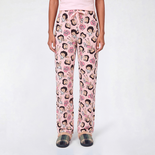 Juniors Betty Boop Striped Pajama Pants - image 