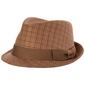 Mens DHC Plaid Fedora Hat - image 2