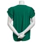 Womens Adrianna Papell Short Double Flutter Sleeve V-Neck Blouse - image 2