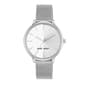 Womens Nine West Silver-Tone Mesh Watch - NW/1981SVSB - image 1