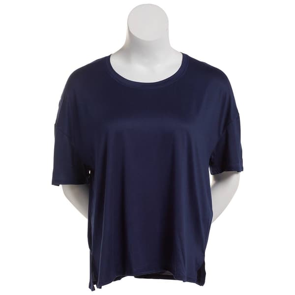 Plus Size Jaclyn Short Sleeve Drop Shoulder Crew Neck Tee
