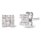 Haus of Brilliance 10kt. White Gold 1/7ctw. Diamond Stud Earrings - image 1