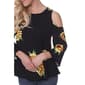 Womens White Mark Lorain Cold Shoulder Top - image 4