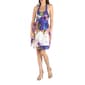 Womens 24/7 Comfort Apparel Watercolor Beaded Halter A-Line Dress - image 2