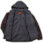 Mens Mountain Ridge Plaid Polar Jacket - Wine/Ash - image 2
