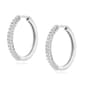 Nova Star(R) 1/2ctw. Lab Grown Sterling Silver Diamond Hoops - image 1