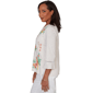 Petite Alfred Dunner Resort Living Tropical Stripe Blouse - image 4