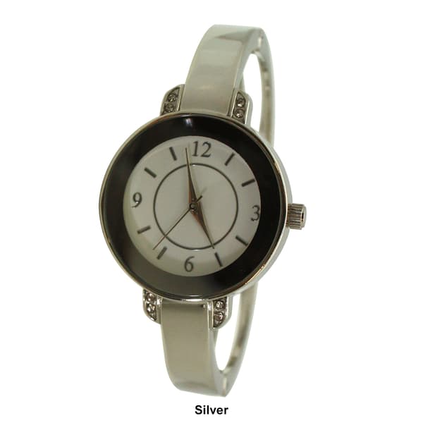 Womens Olivia Pratt™ Metallic Round Face Bangle Watch - A917946