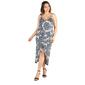 Plus Size 24/7 Comfort Apparel Spaghetti Strap Paisley Maxi Dress - image 1