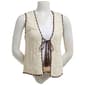 Juniors Madden Girl Tie Front Jacquard Pointelle Vest - image 2