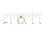 Haus of Brilliance 18kt. Gold Plated Diamond Cross Ring - image 7