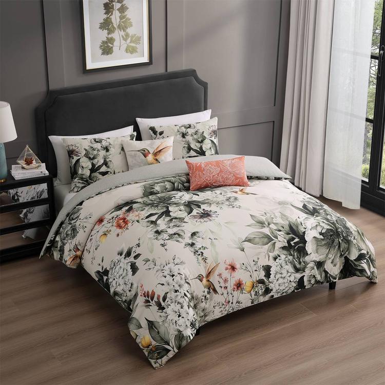 Bebejan(R) Vintage Bloom Cotton 5pc. Reversible Comforter Set