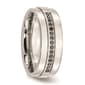 Mens Gentlemen's Classics&#8482; Black Diamond 8mm Wedding Band - image 5