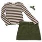 Girls &#40;7-12&#41; BTween&#40;R&#41; Stripe Top & Cord Set - image 1