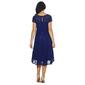 Womens SLNY Cap Sleeve Sequin Lace Tea Length Midi Dress - image 2