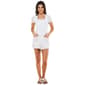 Juniors No Comment Crinkle Gauze Frey Hem Spaghett Strap Shortall - image 2