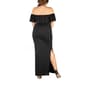 Plus Size 24/7 Comfort Apparel Off Shoulder Ruffle Shift Gown - image 3
