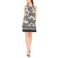 Womens Cece Sleeveless Tropical Leaf Shift Dress - image 3