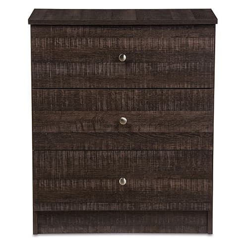 Baxton Studio Decon 3 Drawer Storage Chest