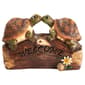 Resin Kissing Turtles on Log - image 1