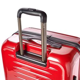 Spyder Rails Hardside 25in. Expandable Upright Luggage - Red